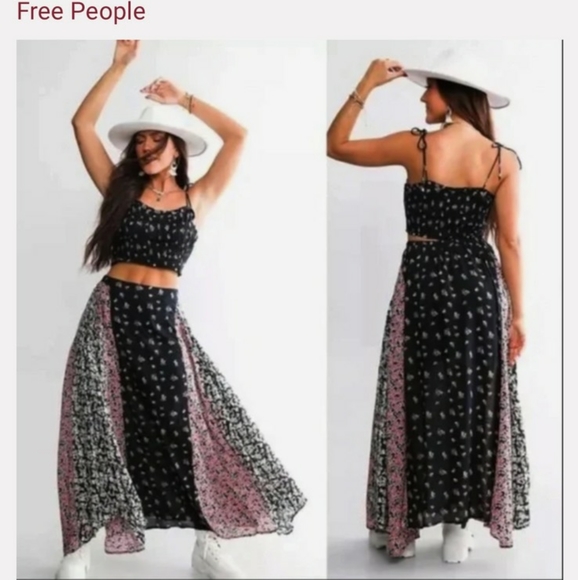 free people small skirt and top - Picture 1 of 6